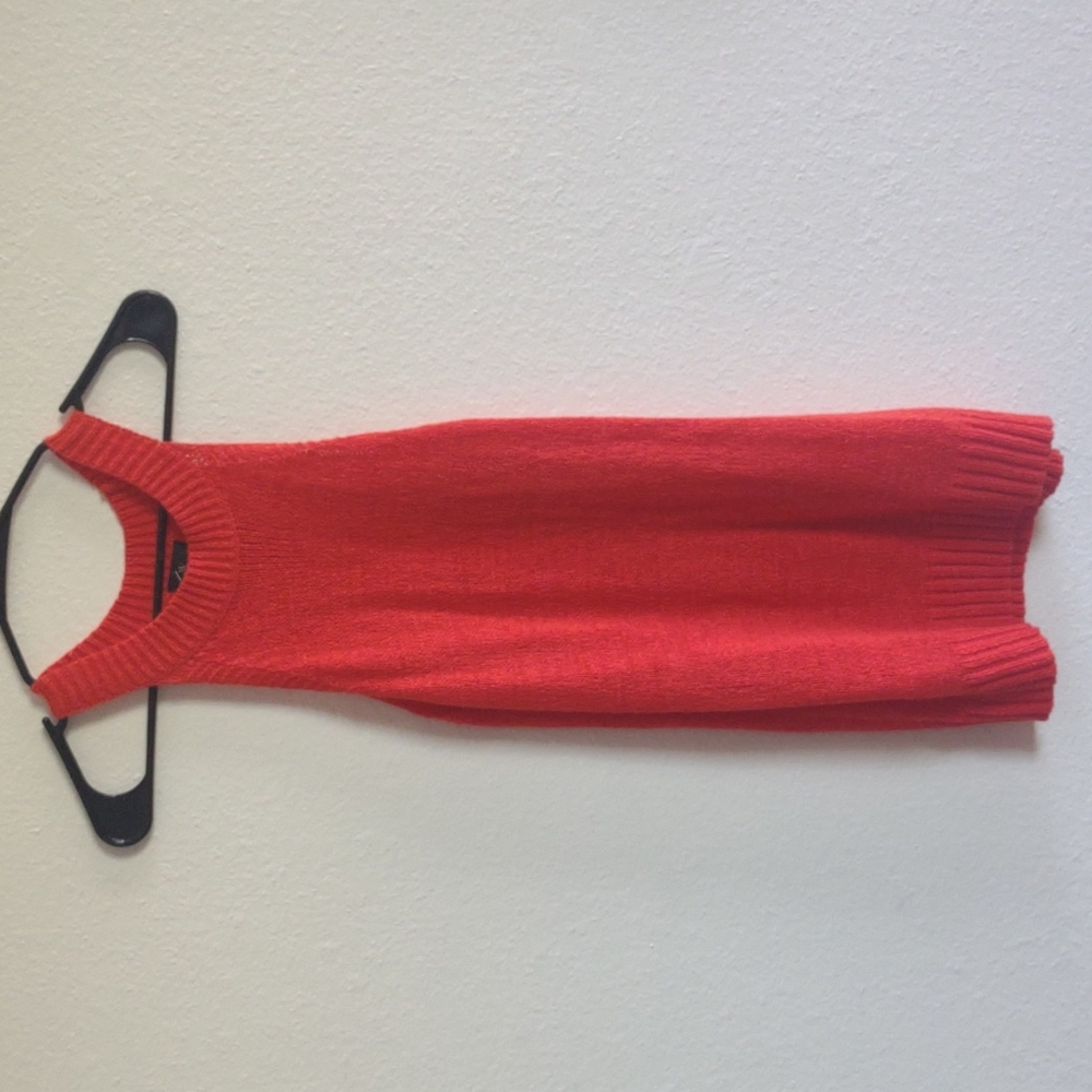 Knit high neck tank top